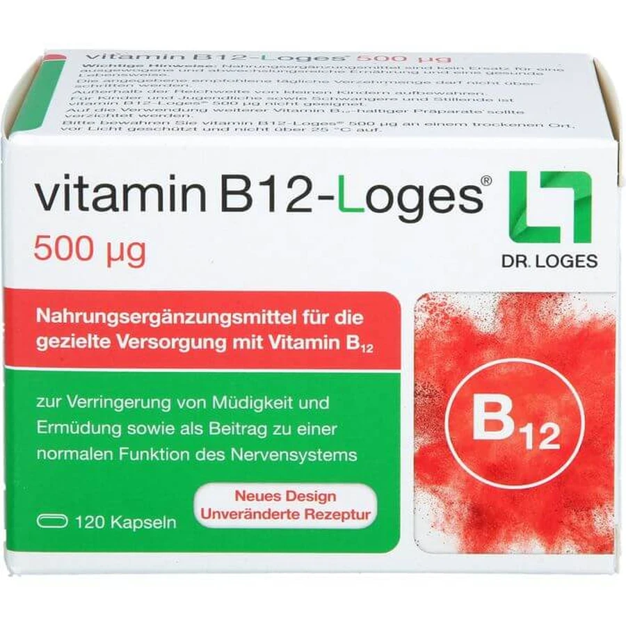 VITAMIN B12-LOGES 500 µg Kapseln 120 St.