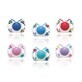 Bebe Dor round silicone pacifier with ring no.1 -101