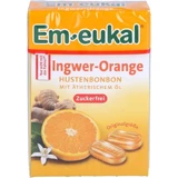 EM-EUKAL Gember Sinaasappel Suikervrij Snoepdoos 50 g