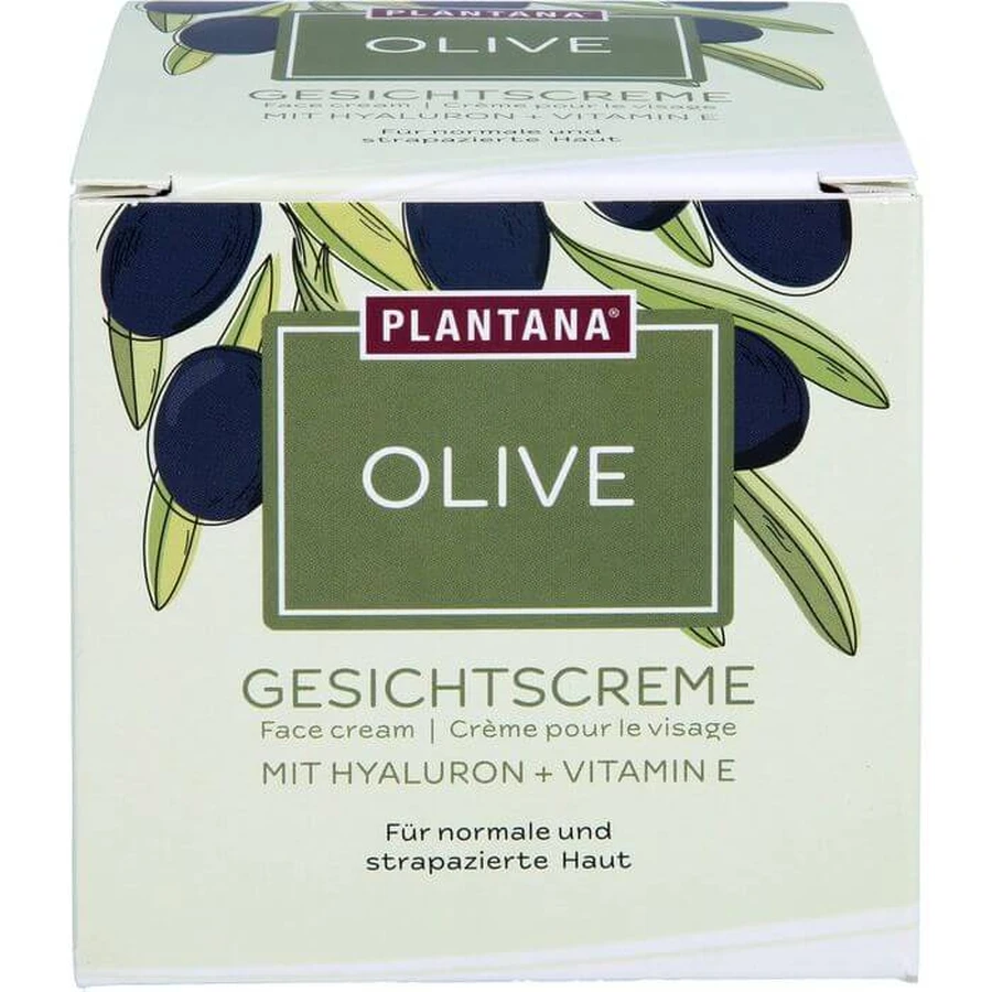 PLANTANA Crème pour le visage à l'olive Hyaluron et vitamine E 50 ml