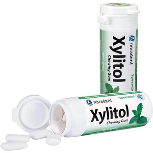 MIRADENT Xylitol Chewing Gum Spearmint 30 pcs.