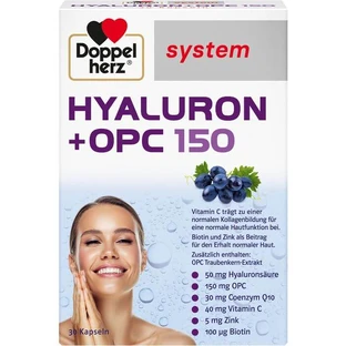 DOPPELHERZ Hyaluron+OPC system Kapseln 30 St.