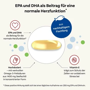 DOPPELHERZ Omega-3 1.400 Cápsulas 120 Cápsulas