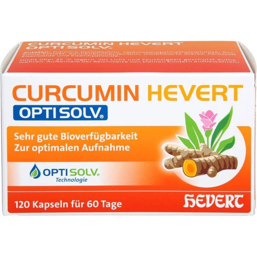 CURCUMINE HEVERT OptiSolv Capsules 120 Capsules