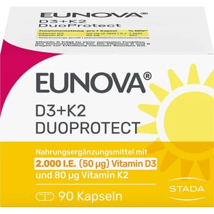 EUNOVA DuoProtect D3+K2 2000 I.U./80 µg capsules 90 pcs.