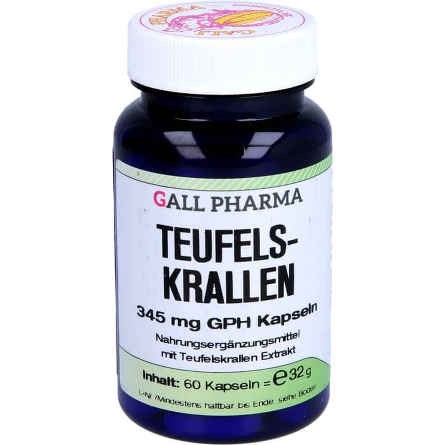 TEUFELSKRALLEN 345 mg GPH Kapsułki 60 kapsułek: ceny i cechy