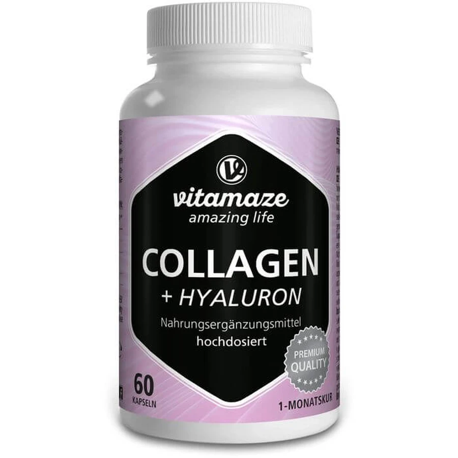 COLLAGEN 300 mg + Hyaluron 100 mg capsule cu doză mare 60 buc.