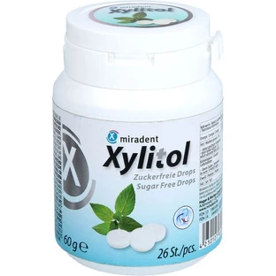 MIRADENT Xylitol Drops Mint Dose 60 g
