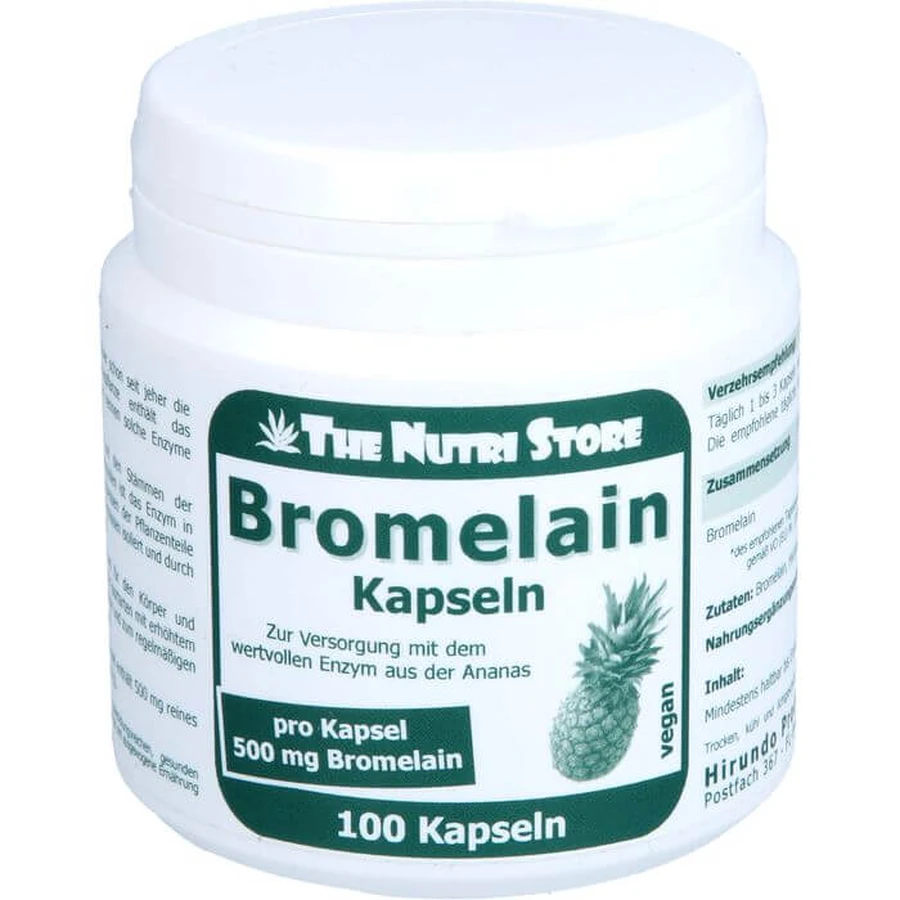 BROMELAIN 500 mg cápsulas vegetales 100 unid.
