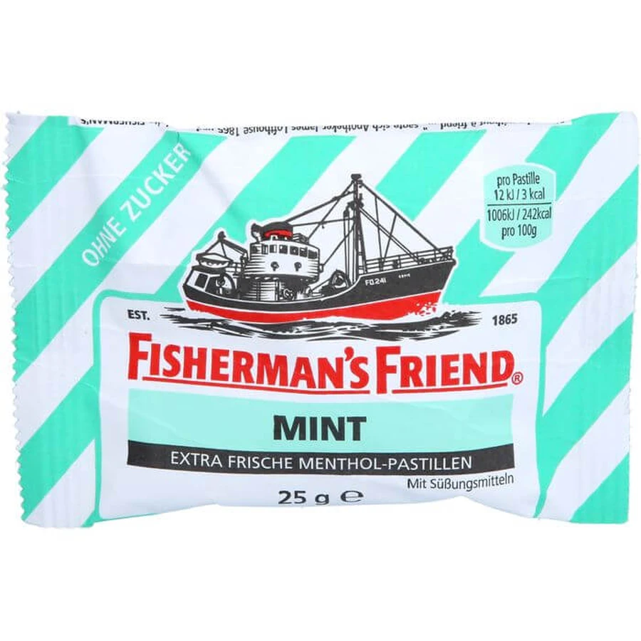 FISHERMANS FRIEND pastillas de menta sin azúcar 25 g