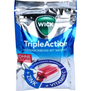 WICK TripleAction Menthol & Cassis without sugar Bon. 72 g