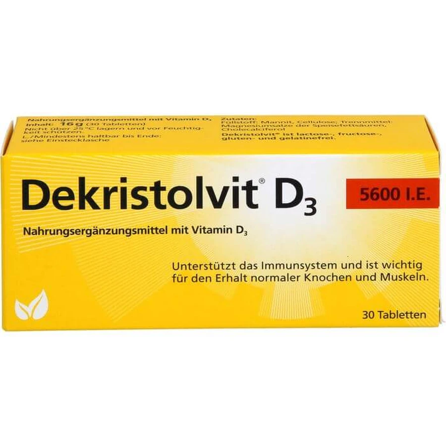 DEKRISTOLVIT D3 5600 I.E. Tablets 30 pcs.