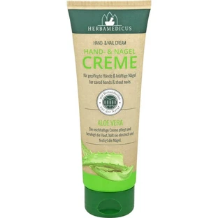 CREME POUR LES MAINS ET LES ONGLES à l'aloe vera Herbamedicus 125 ml