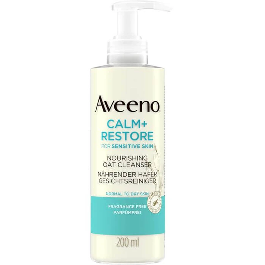 AVEENO Calm+ Restore nourishing oat facial cleanser. 200 ml