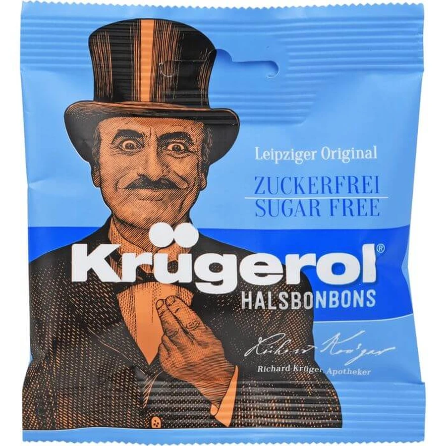 KRÜGEROL sugar-free throat lozenges 50 g