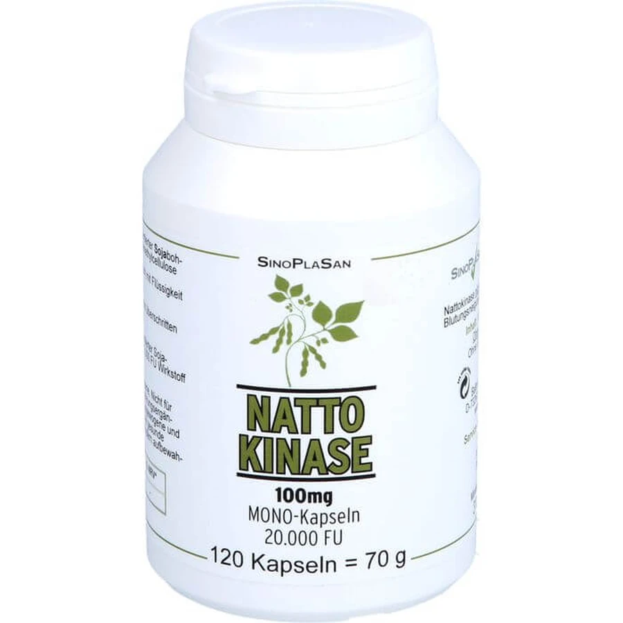 NATTOKINASE 100 mg Mono 20.000 FU Capsules 120 Capsules