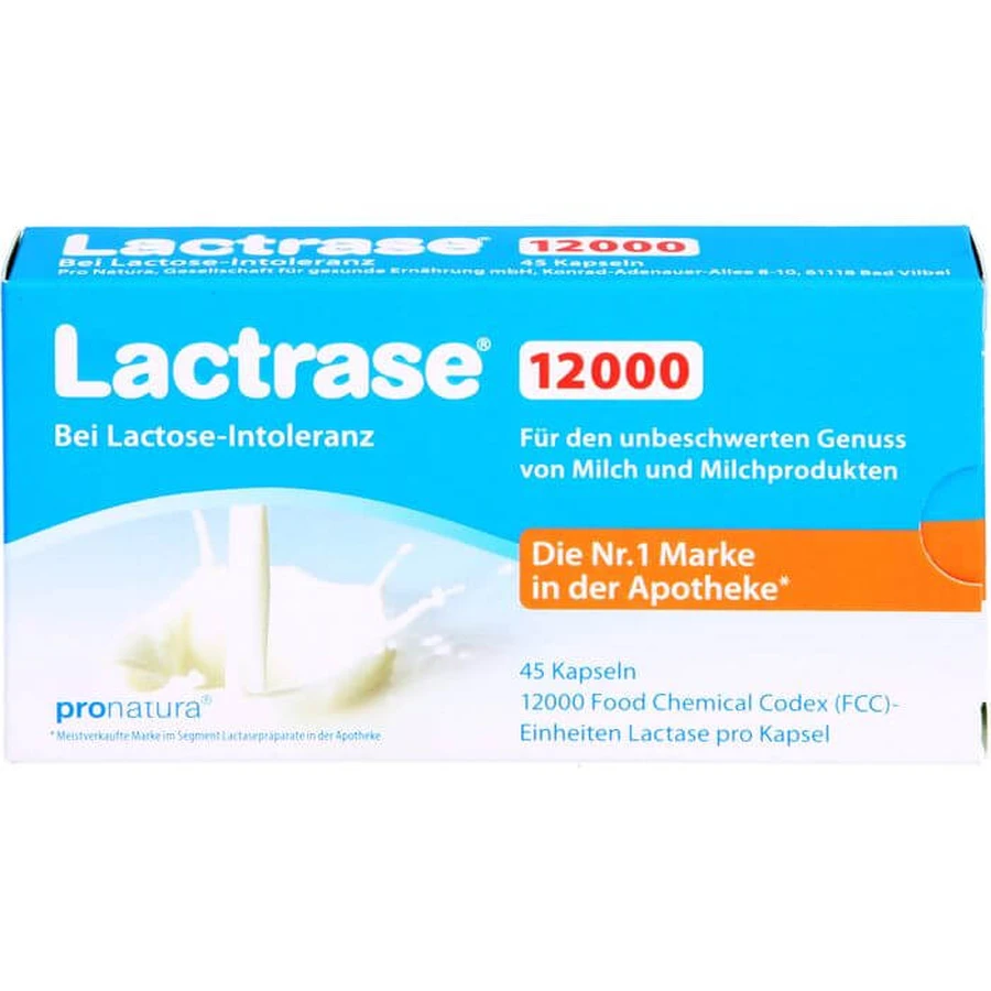 LACTRASE 12.000 FCC Capsules 45 Capsules