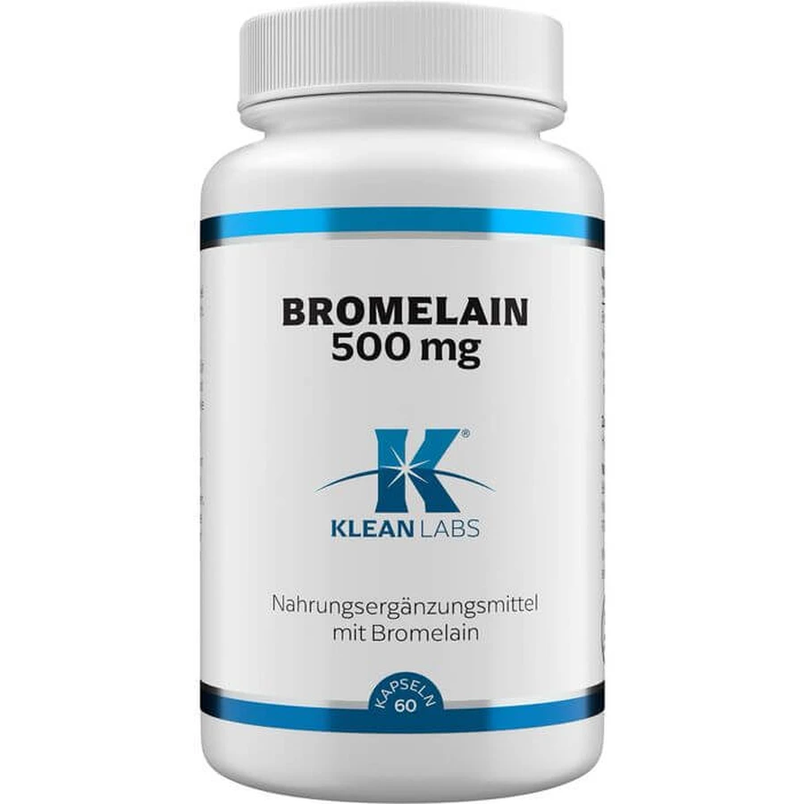BROMELAIN 500 mg KLEAN LABS Capsules 60 Capsules
