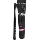 CURAPROX black is white Kohlezahnpasta und Bürste 1 St.