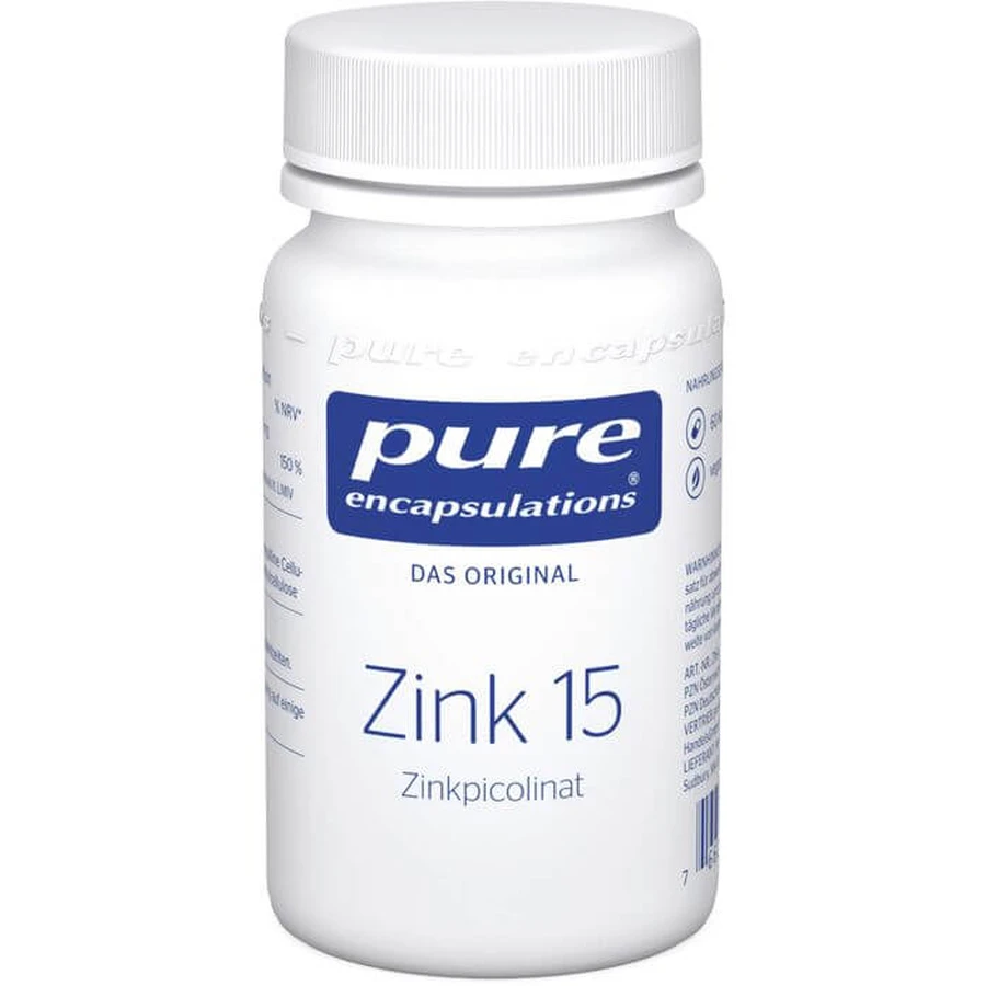 PURE ENCAPSULATIONS Zink 15 Zinkpicolinat Kapseln 60 St.
