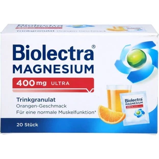 BIOLECTRA Magnesio 400 mg ultra potable gran.naranja 20 St.