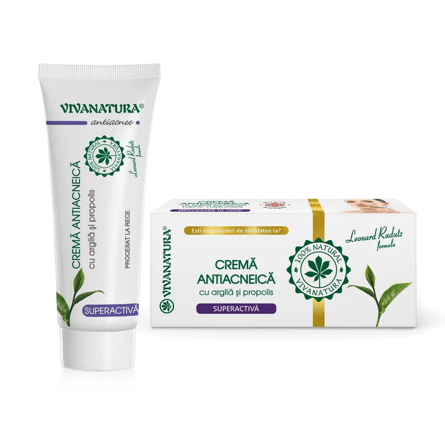 Crema antiacneica, 20 ml, VivaNatura
