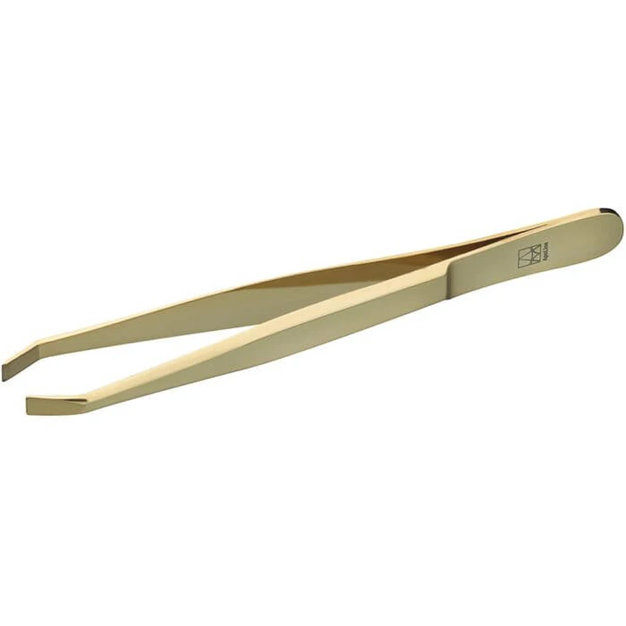 APOLINE Pinzas para cejas 9 cm bañadas en oro 1 ud.