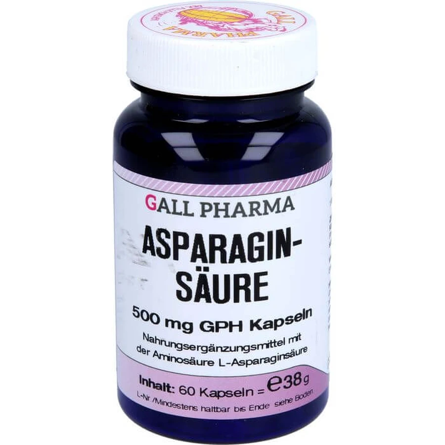 ASPARAGINIC ACID 500 mg GPH Capsules 60 Capsules