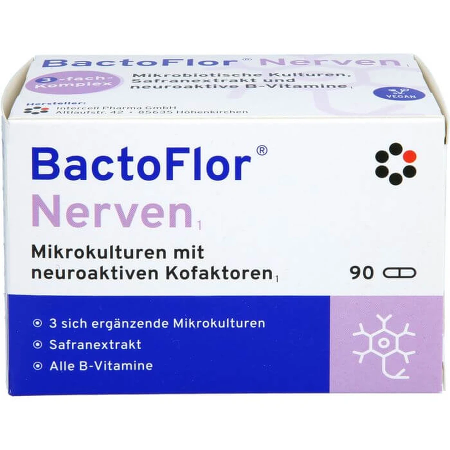 BACTOFLOR Nervio Cápsulas duras 90 Cápsulas