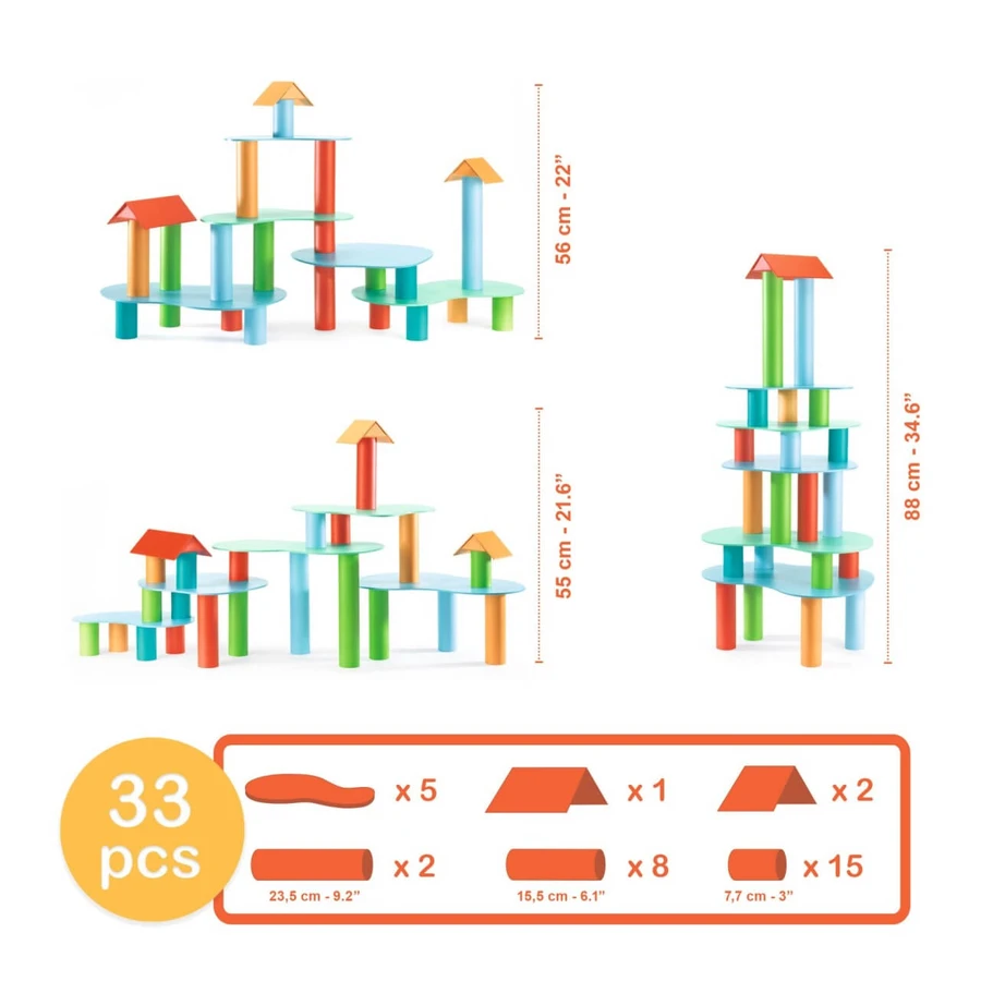 Juego de construcción Tubulo, Djeco