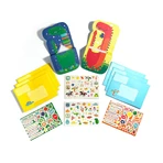 Jeu de cartes et d'autocollants - Dinosaures, petits Tadas !