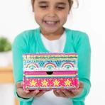 Set de bricolaje creativo Decora tu propio joyero con unicornios
