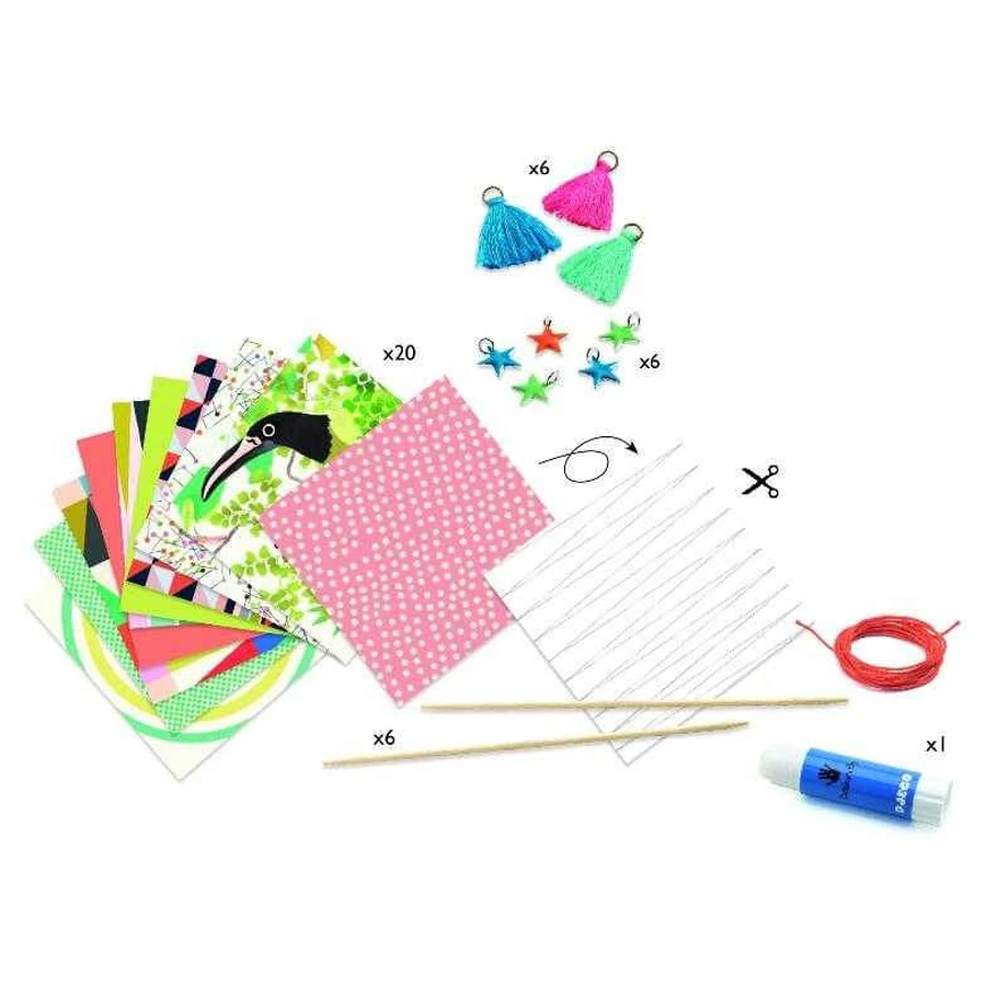 Atelier de bricolage pour fabriquer des bracelets avec des perles en papier, Pop colors