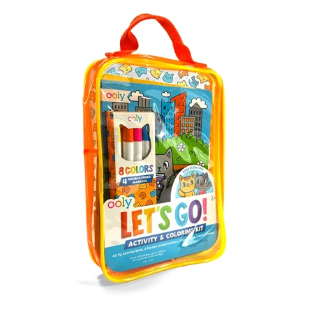 Kit portátil de actividades y para colorear - Gatito - ¡Adelante! Gatito en la ciudad