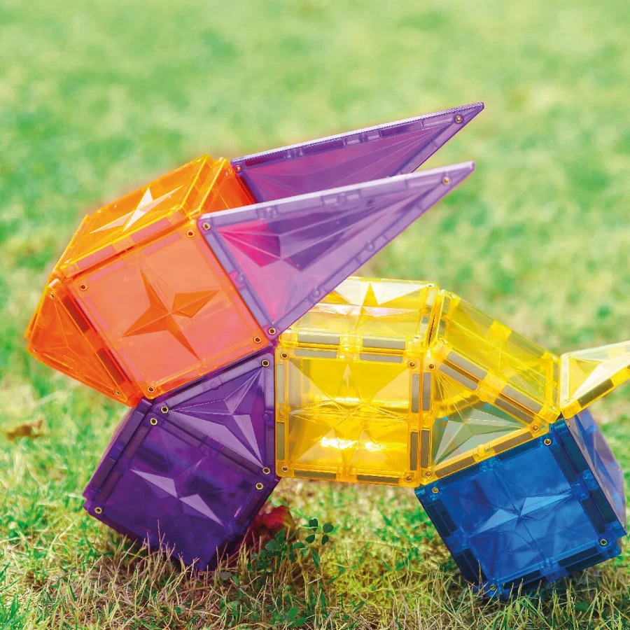 Set magnetic de construit Inventiv 60 piese, Cleverclixx