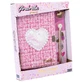 Tweed Glamour Girabrilla Tweed Journal - dagboek met tweed kaft, pailletten en hangslot, inclusief pen