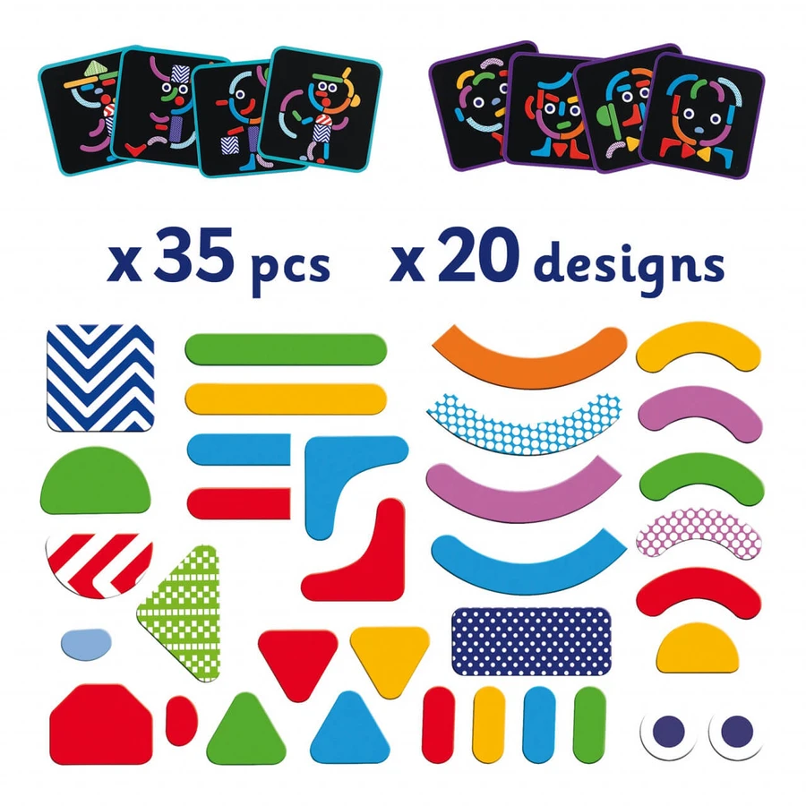 Geobonhomme spel met magneten Djeco