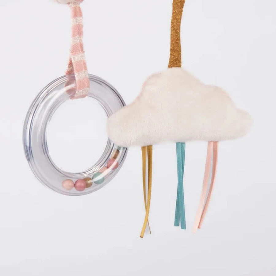 Jucarie senzoriala bebe Lebada cu activitati, Moulin Roty