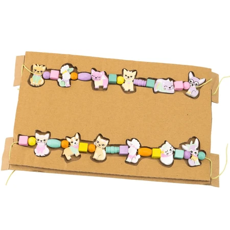 DIY creatieve kit - kettingen en armbanden met houten kralen - Huisdieren