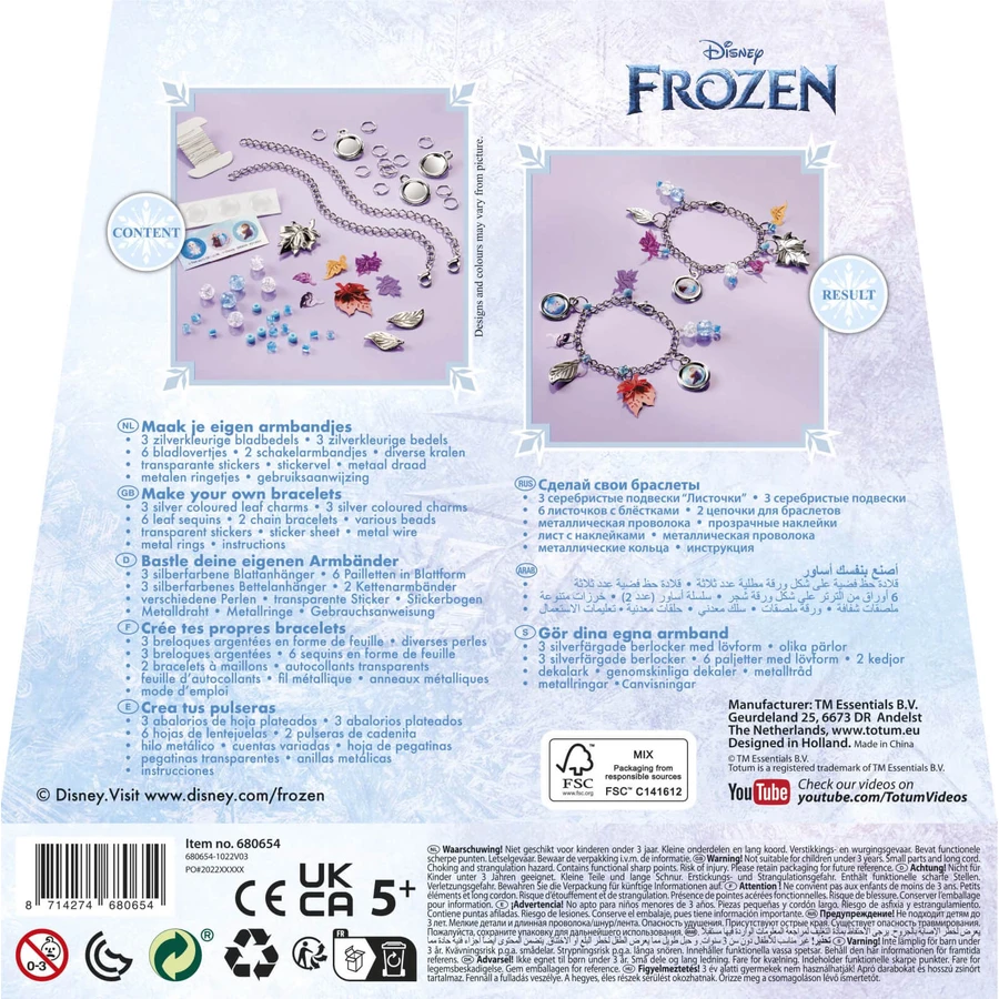 Creatieve set DIY armbanden met Disney Frozen hangers