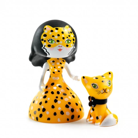 Arty Toys beeldje prinses Feline en Cleo de kat, Djeco
