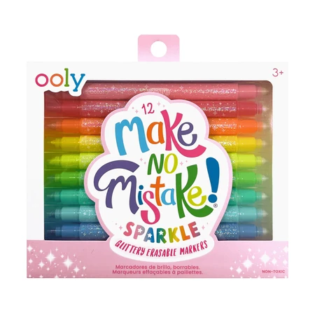Crayones de limpieza brillantes - ¡No se equivoque! - Juego de 12