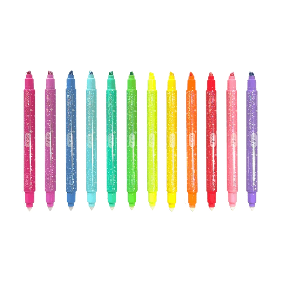 Crayones de limpieza brillantes - ¡No se equivoque! - Juego de 12