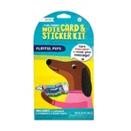 Set de tarjetas de notas y pegatinas - ¡Cachorros, Tadas diminutas!