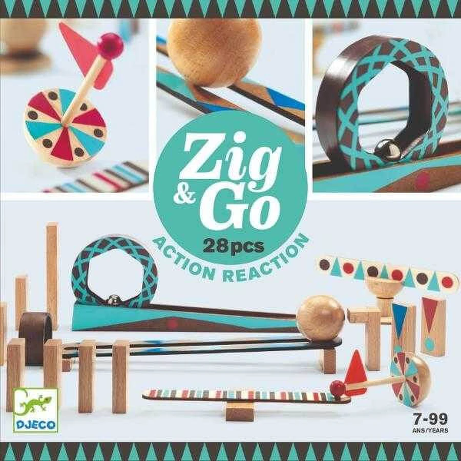 Zig & Go Djeco, trail building set, 28 pieces