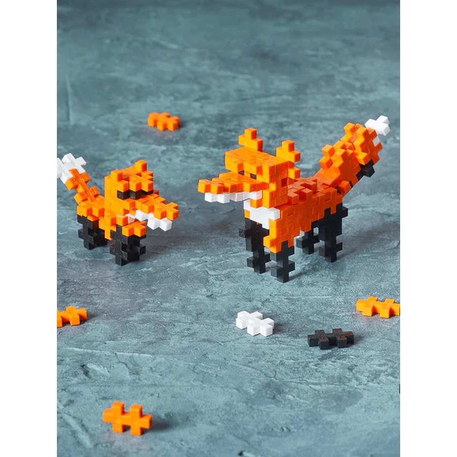 Juego de construcción Plus-Plus, tubo de 100 piezas, Fox