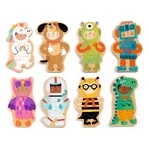 Juego Djeco Magnets Animales disfrazados