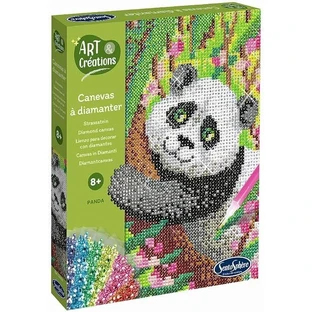 Creatief pakket diamanten/strass steentjes - Canvas Panda - Sentosfeer