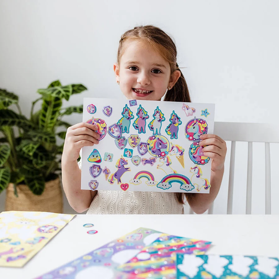 Super eenhoorn stickerset