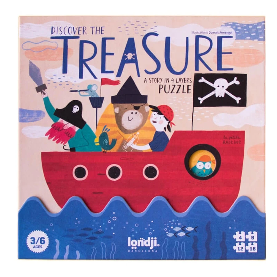 Puzzle Encuentra el tesoro, Londji